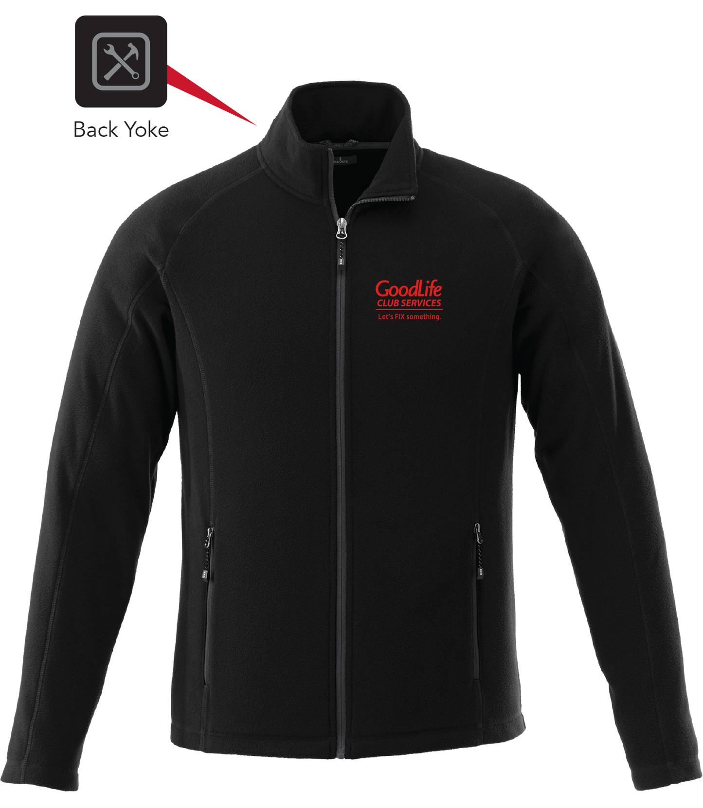 GoodLife Club Services Unisex Fleece Full Zip