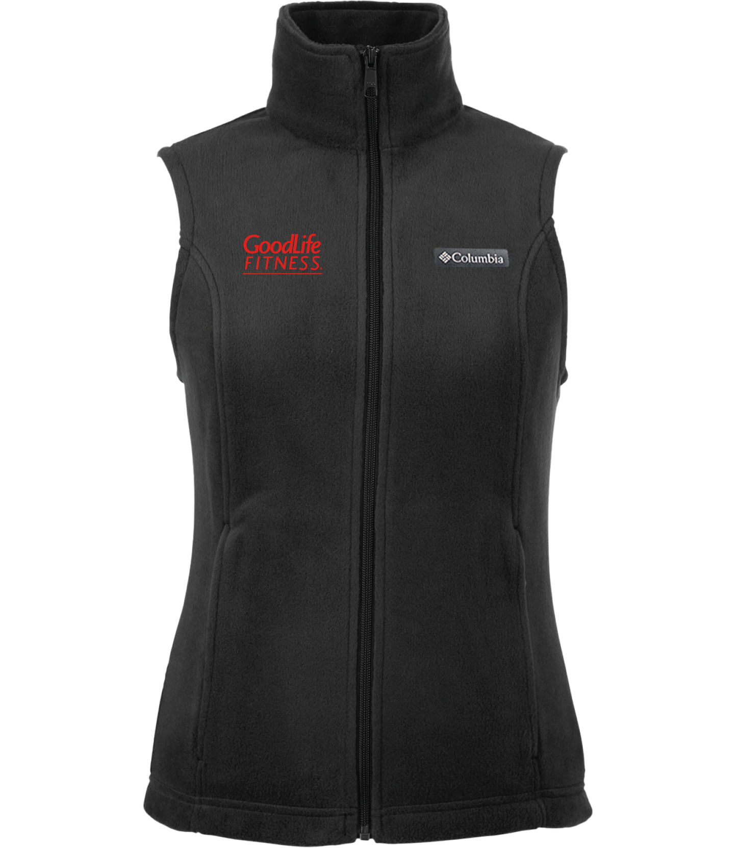 WOW! GoodLife Ladies Black Columbia Fleece Vest