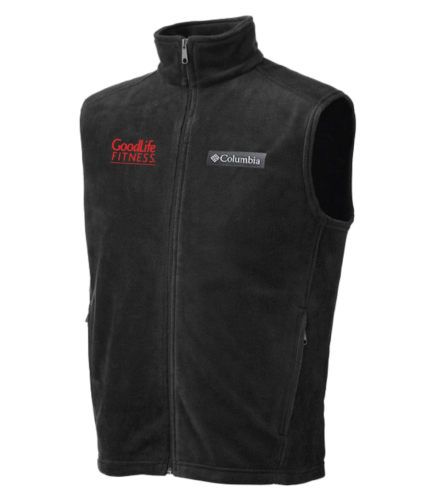 WOW! GoodLife Mens Black Columbia Fleece Vest