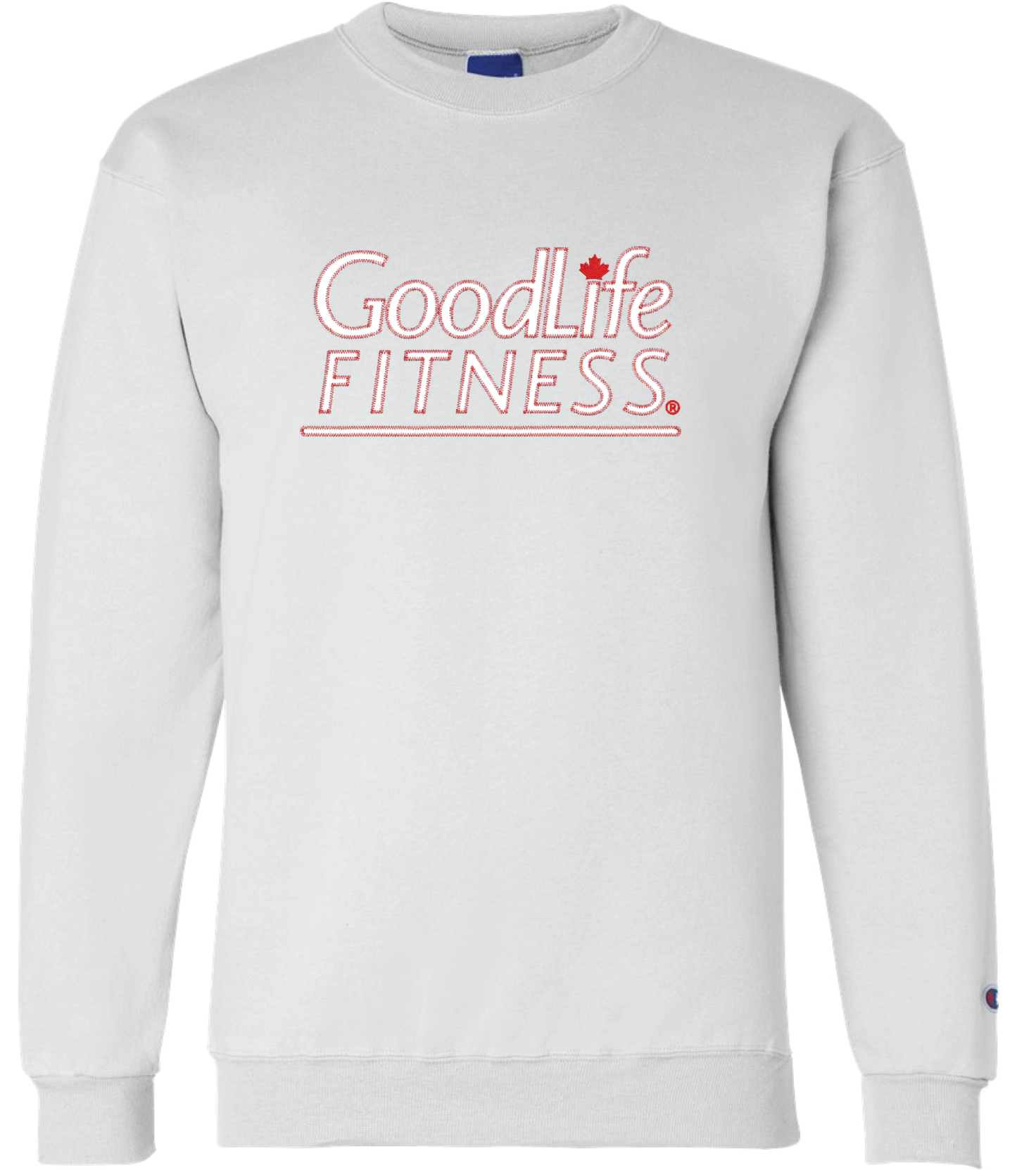 WOW! GoodLife White Twill Unisex Crewneck Sweatshirt