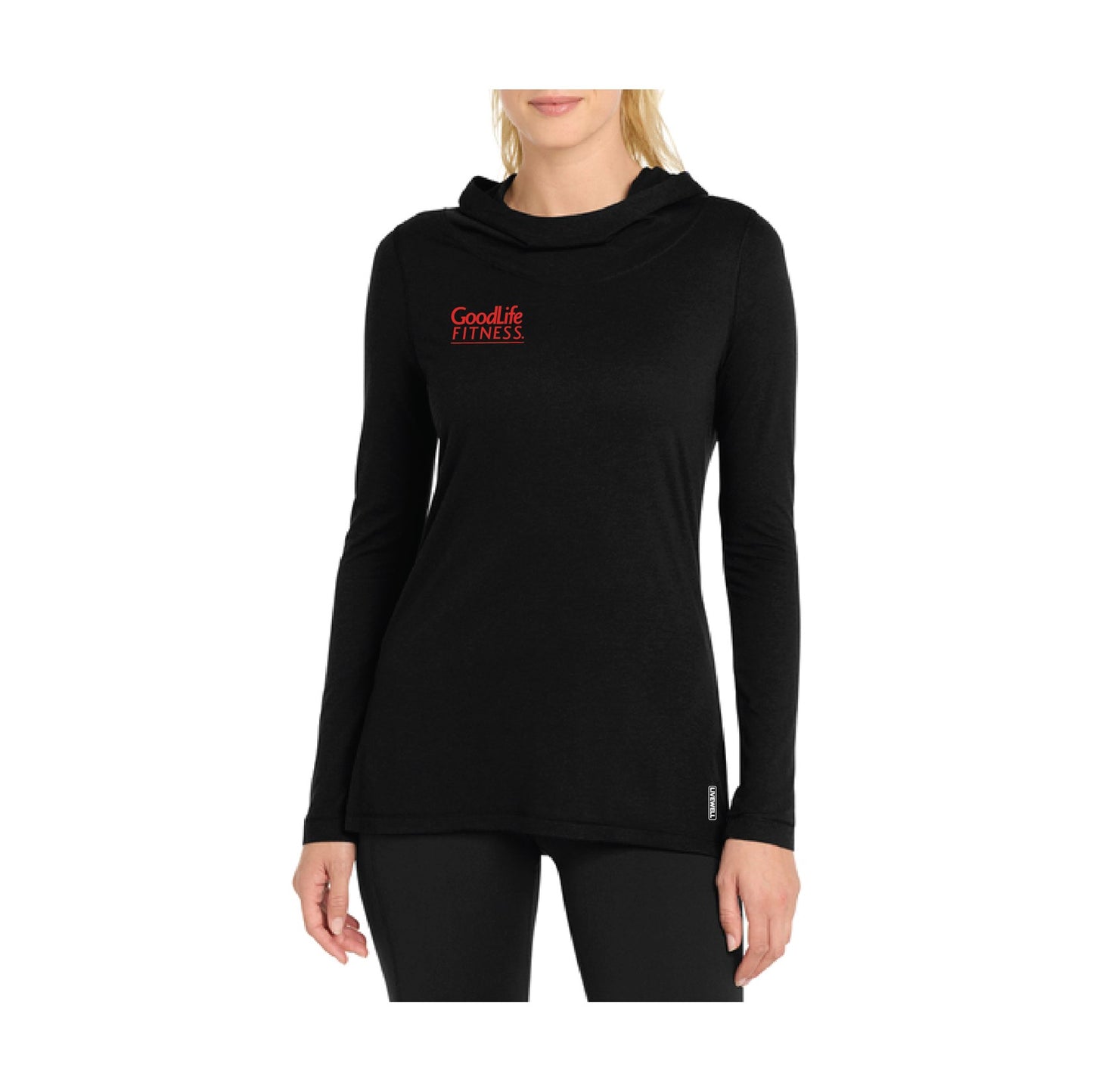 LIVEWELL Ladies Tri-Blend Wicking Long Sleeve Hoodie