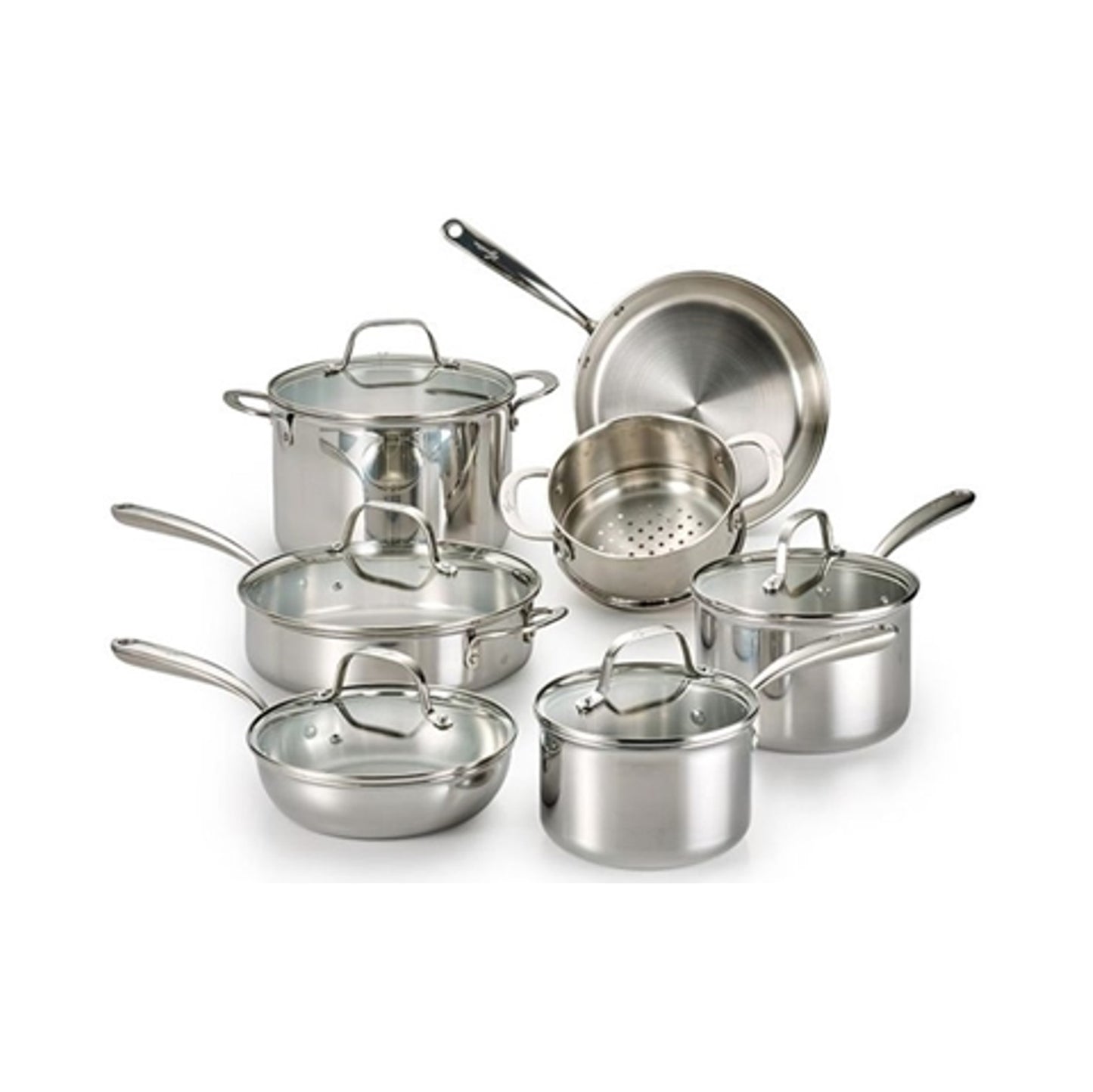 Lagostina 12pc. Tri-Ply Stainless Steel Cookware Set