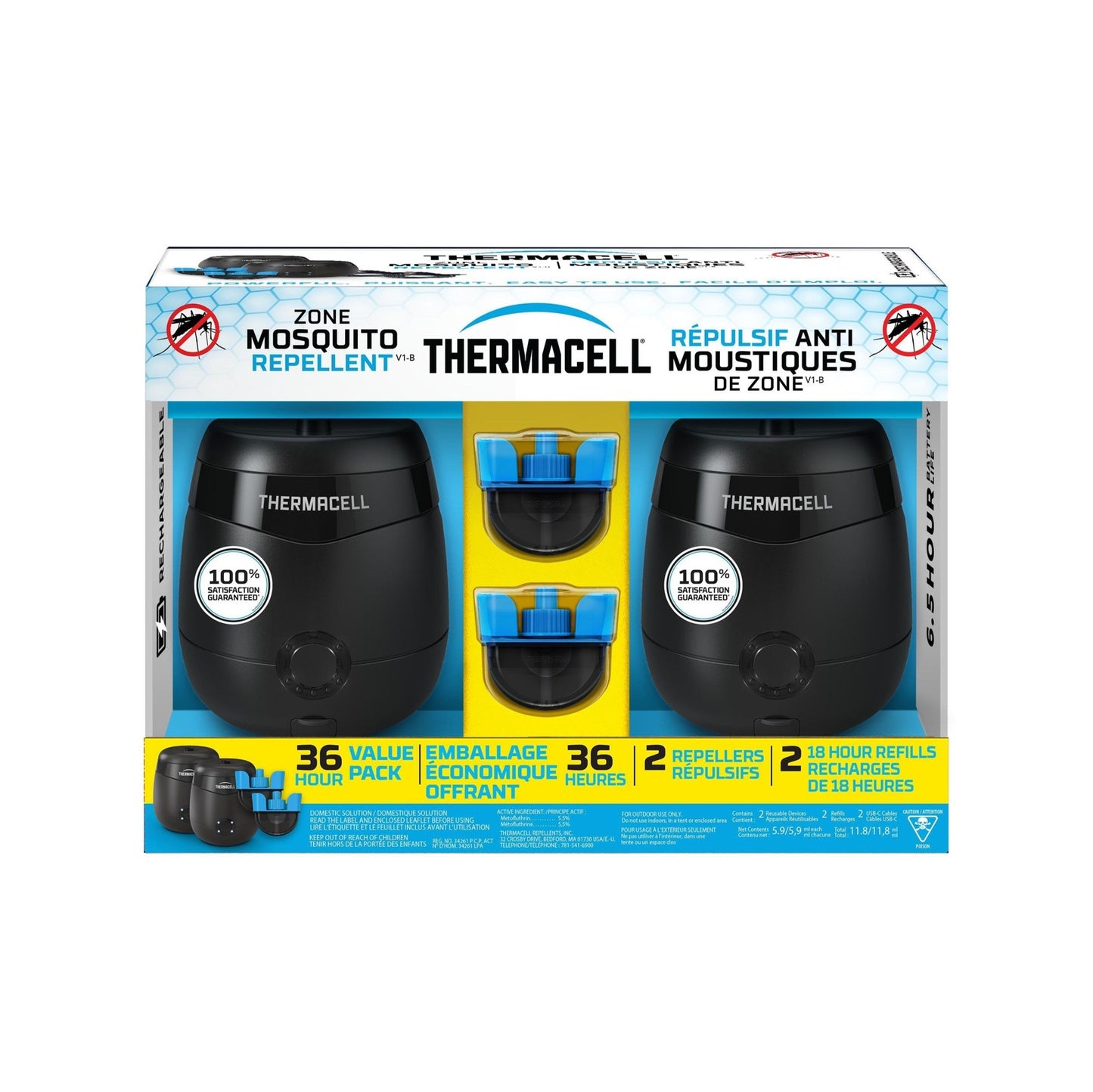Thermacell E55 Mosquito Repellent with 36 Hour Refill, 2-pk
