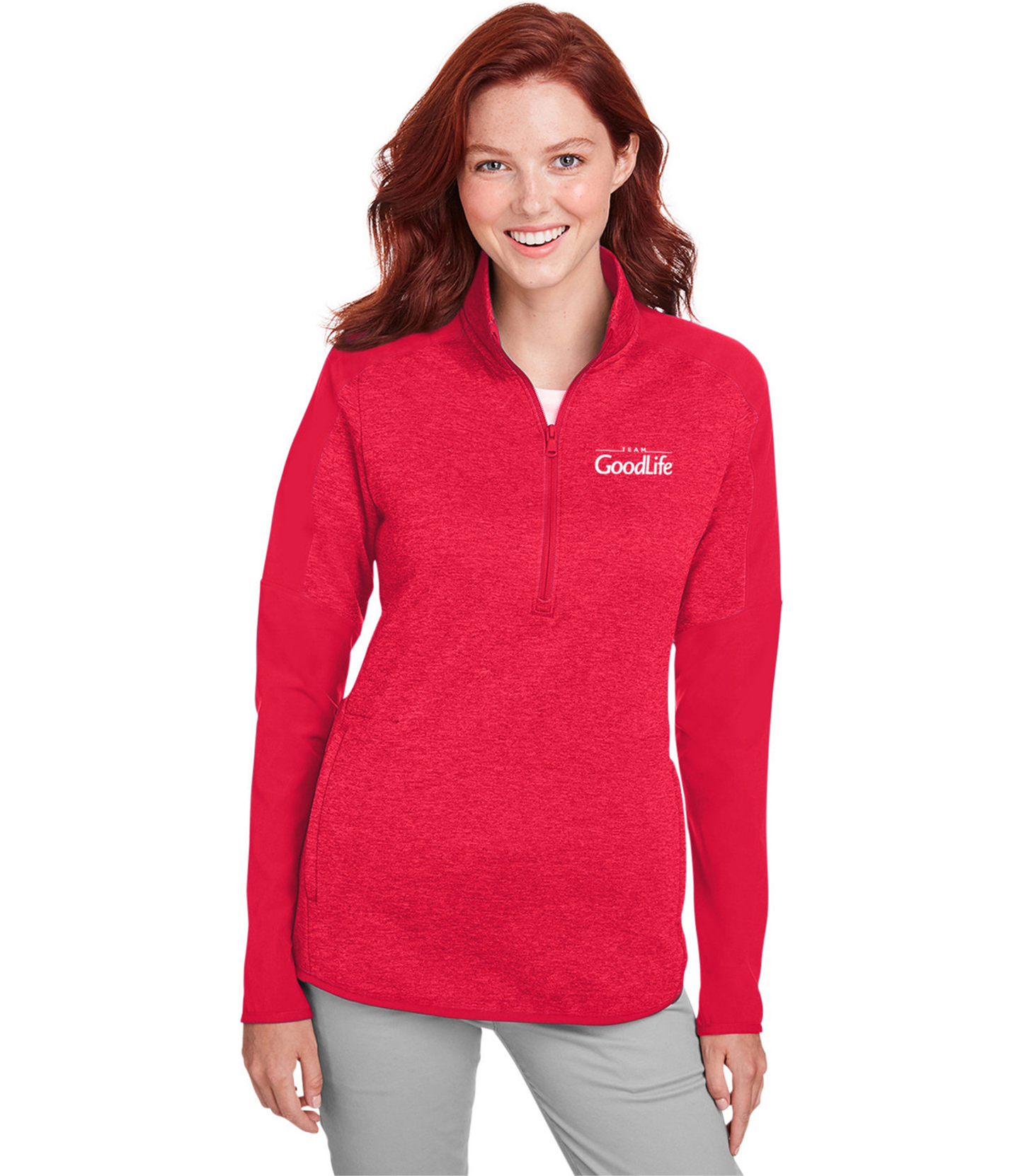 Load image into Gallery viewer, Ladies Team GoodLife Under Armour ½ Zip Pullover
